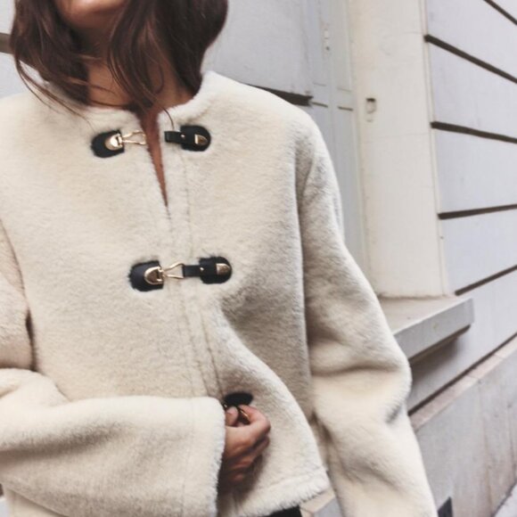 Zara Jackets & Blazers - Faux Fur Toggle Jacket XS